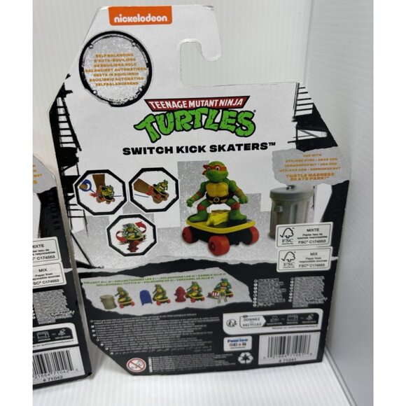 TMNT Switch Kick Skaters Self-Stabilizing Skateboard Collect All 4 Characters - Picture 8 of 10